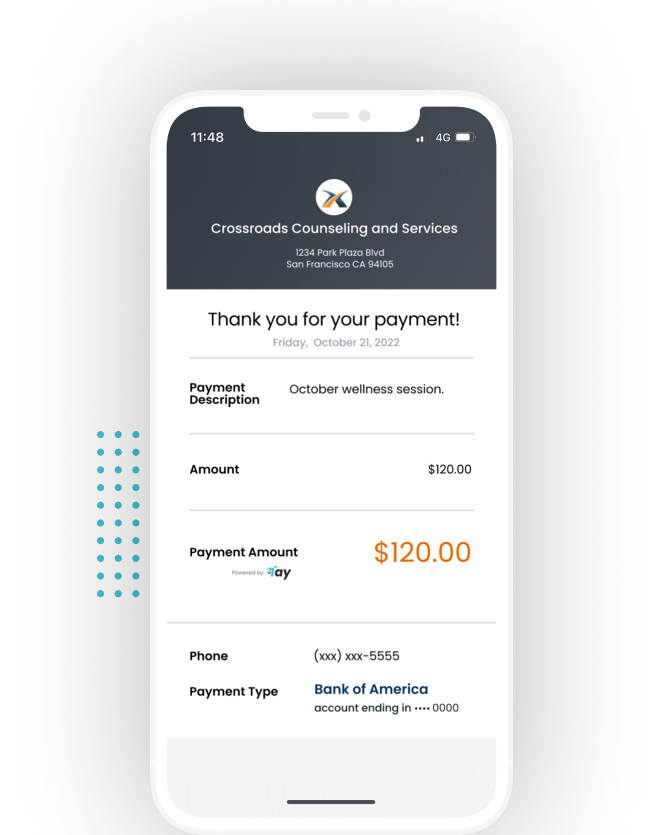 image of iphone invoice message